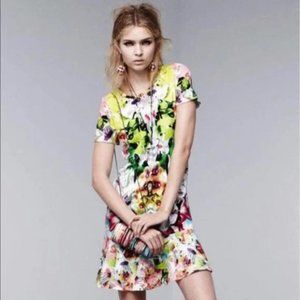 Prabal Gurung Target First Date Abstract Orchid Bold Floral Dropped Dress